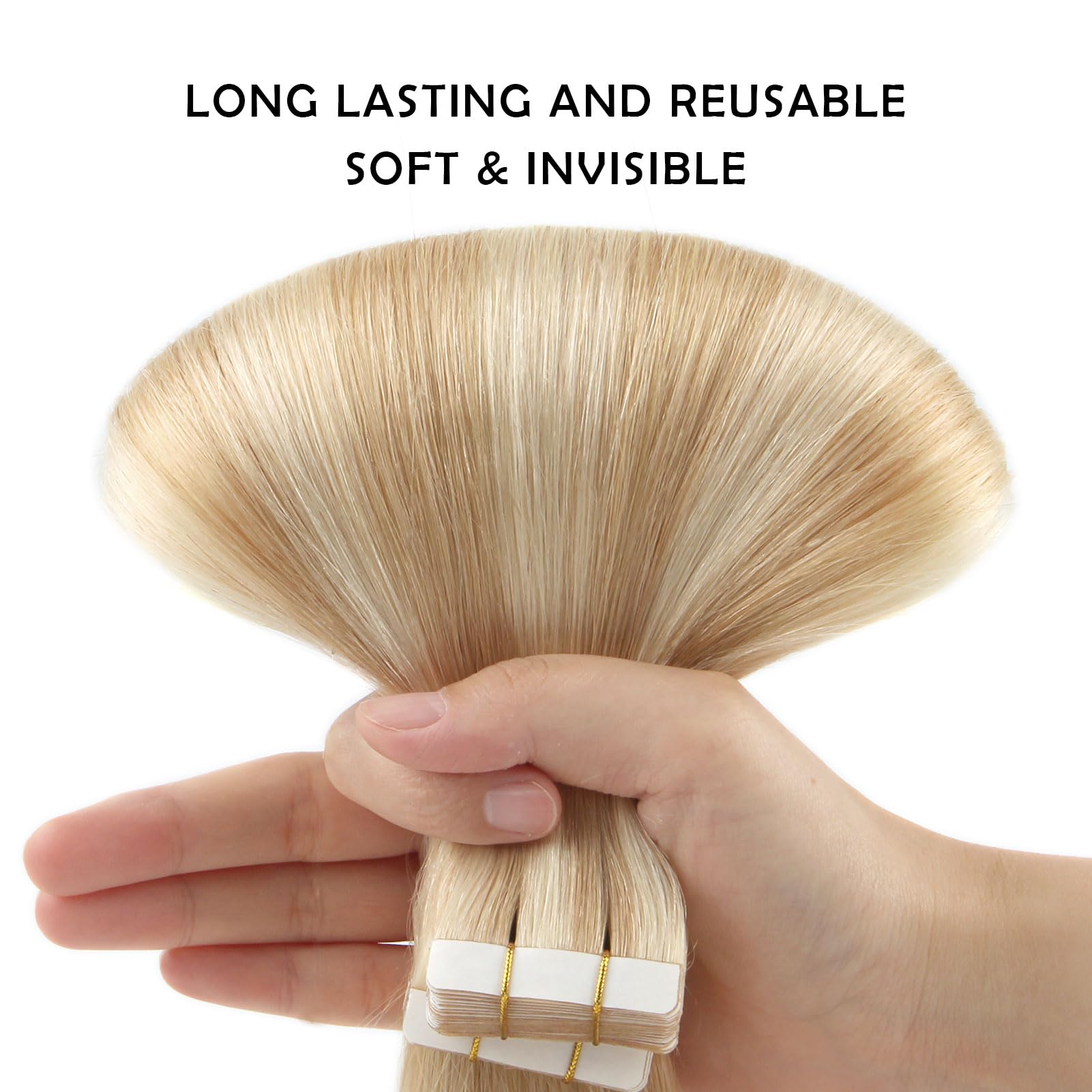 Premium Sassina Tape-In Human Hair Extensions - 16