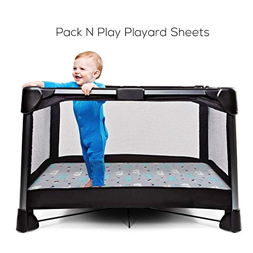 Baby Crib Sheets - Ultra Soft Playpen Mattress Covers for Infant Safety & Comfort - Perfect for Nursery, Daycare, and Travel Use