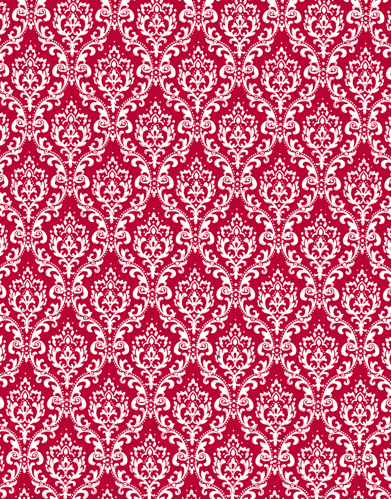Elegant Holiday Damask Scalloped Tissue Paper - Premium Wrapping Paper for Christmas Gifts, Party Decorations & Craft Projects