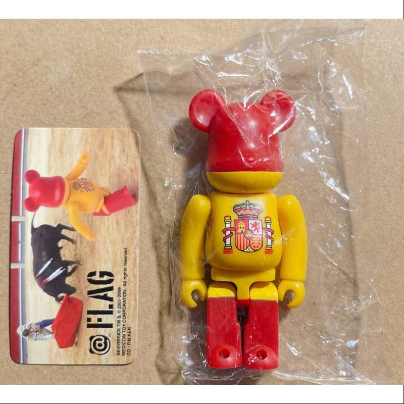 Bearbrick Series 19 FLAG Spain 100% Collectible Art Toy - Limited Edition Spanish Flag Design Vinyl Figure for Display & Gifting | Perfect for Home Decor, Office Collection & Anime Fans
