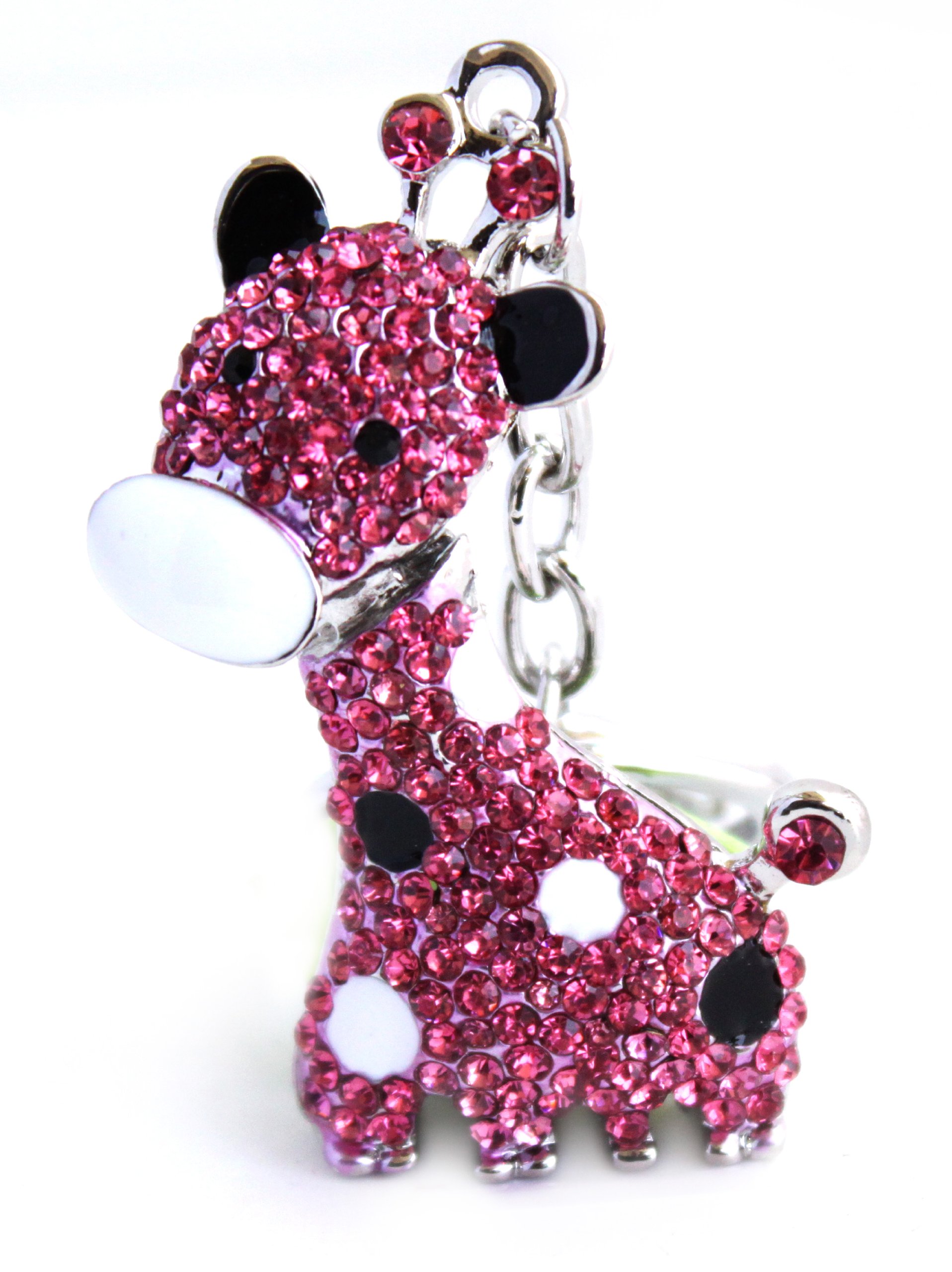 Crystal Giraffe Keychain - Elegant Handmade Animal Charm for Home Decor, Gift, or Car Accessory