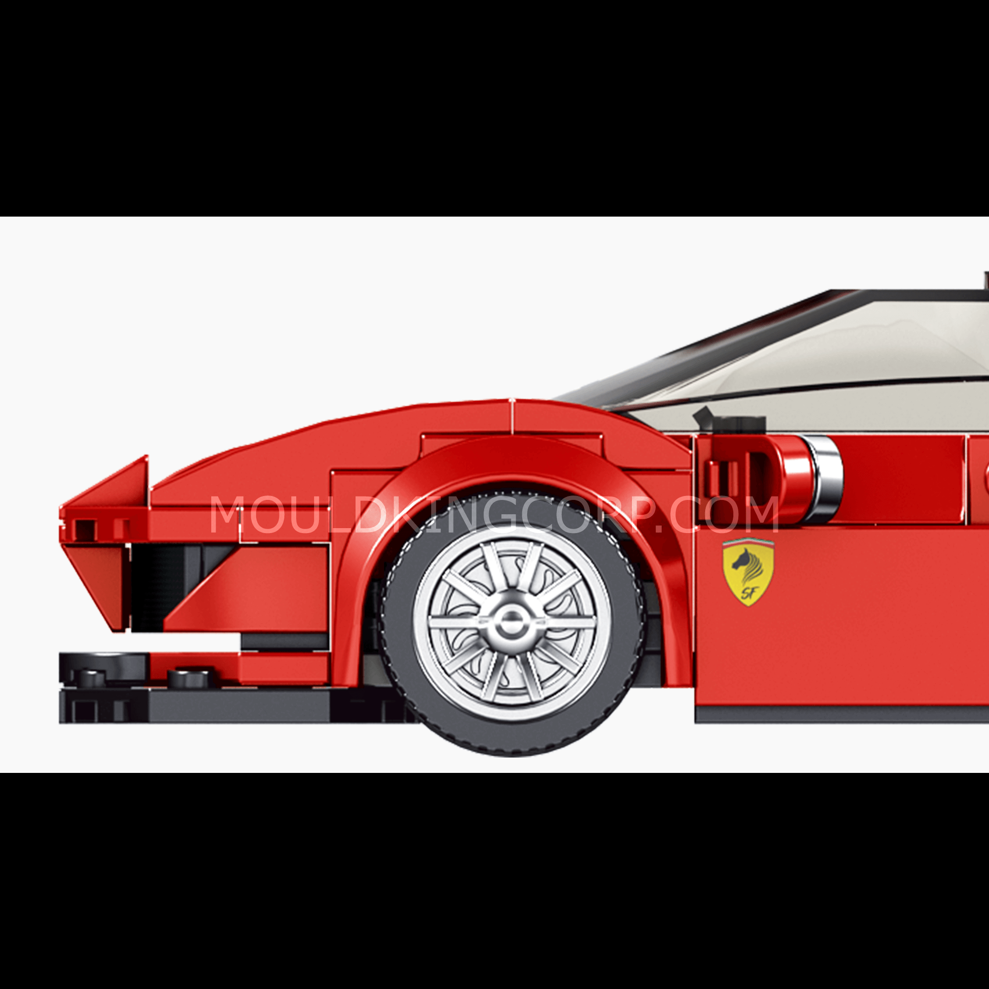 Mould King 27006 Ferrari 488 GTB Mini Sports Car Building Set - 329 PCS Model Kit for Adults & Kids | STEM Toy for Car Enthusiasts | Perfect for Home Display, Birthday Gifts & Collectors
