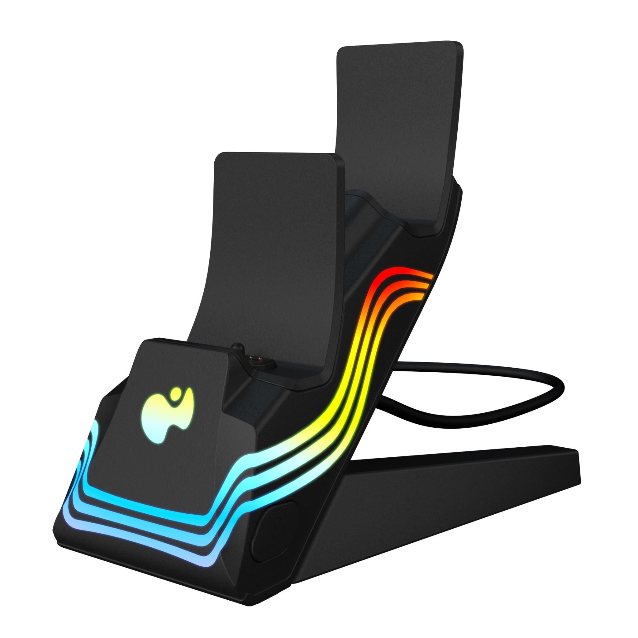 Afterglow Wave Dual Charger for PlayStation 5 (Black) - Fast Charging Dock Station for PS5 Controllers - Perfect for Gaming Sessions & Multiplayer Setups