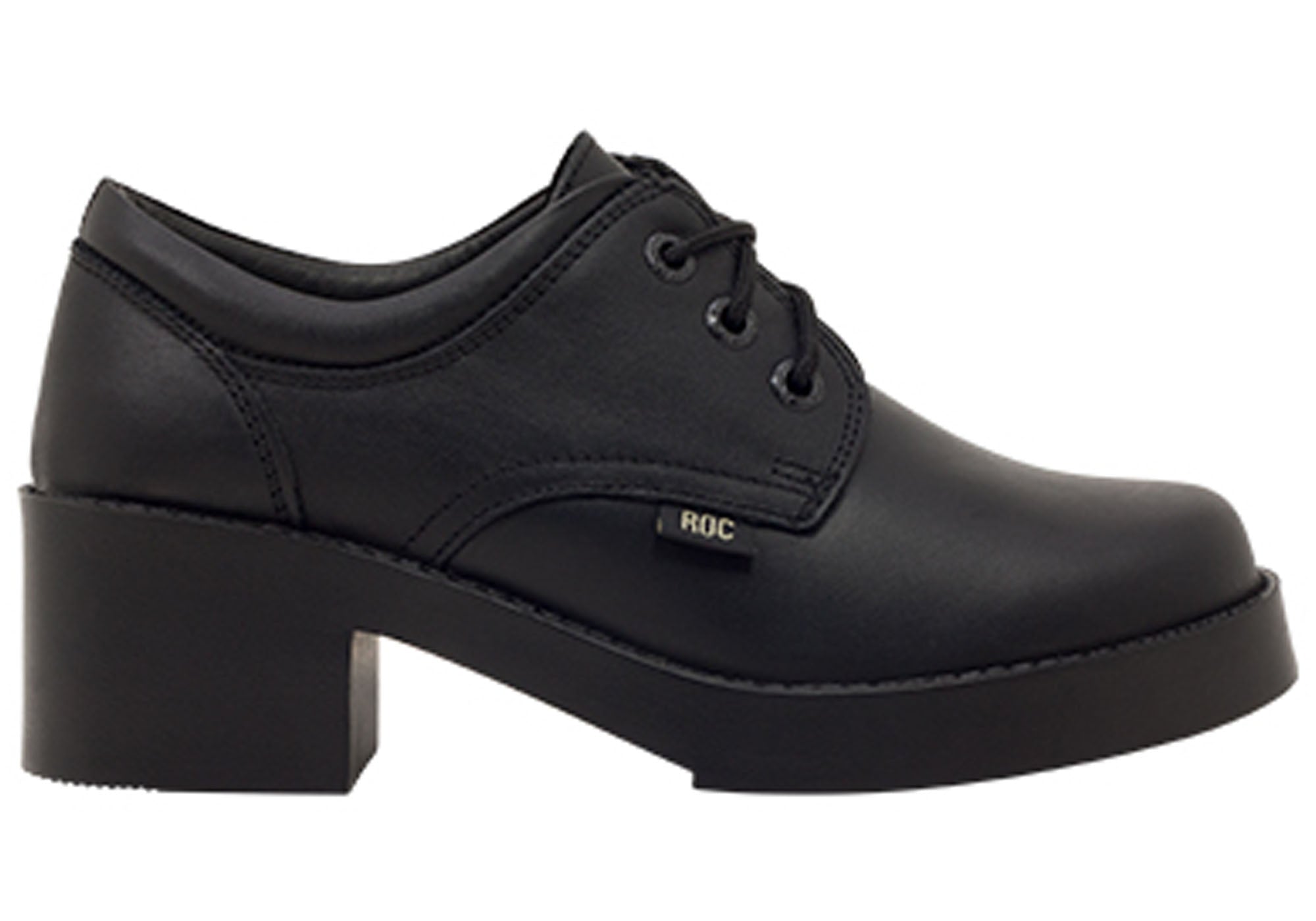 ROC Riva Women's Leather Comfortable Lace-Up School Shoes - Stylish & Supportive for Work, Walking & Casual Wear