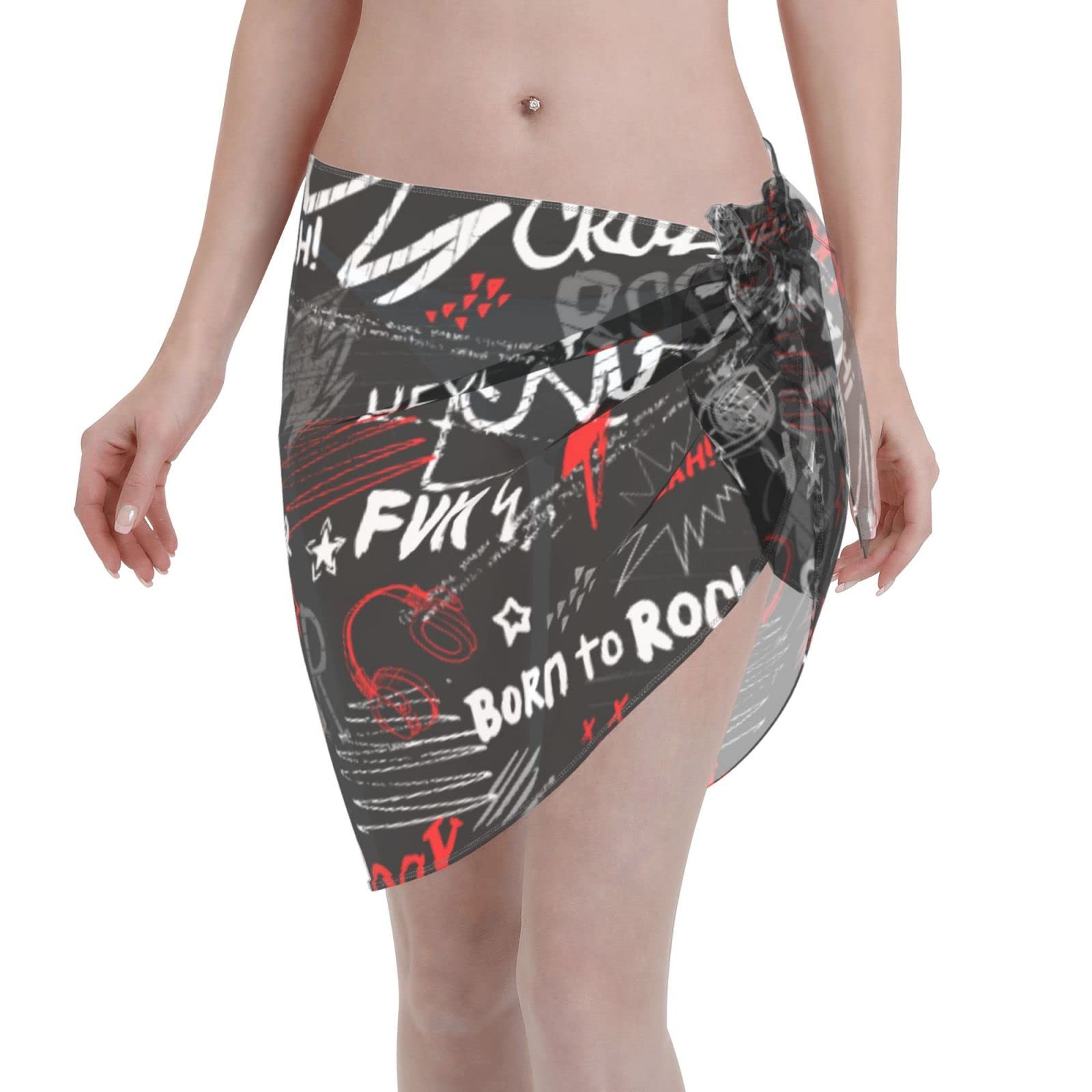 Starry Women's Short Sarong Beach Wrap - Stylish Swimsuit Cover-up Skirt for Pool, Vacation, Party, and Summer Outings