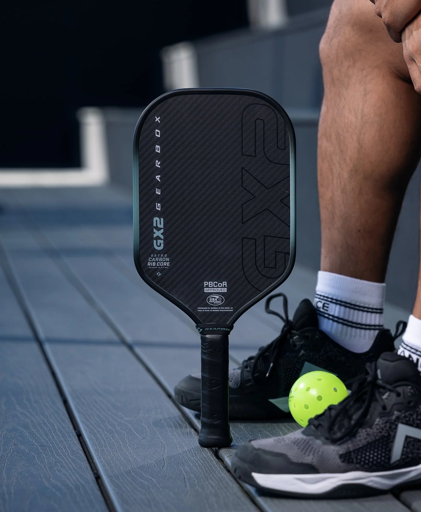Premium Gearbox GX2 Integra XL 16mm Carbon Fiber Pickleball Paddle - USAPA Approved for Tournament Play - Ideal for Competitive & Recreational Players