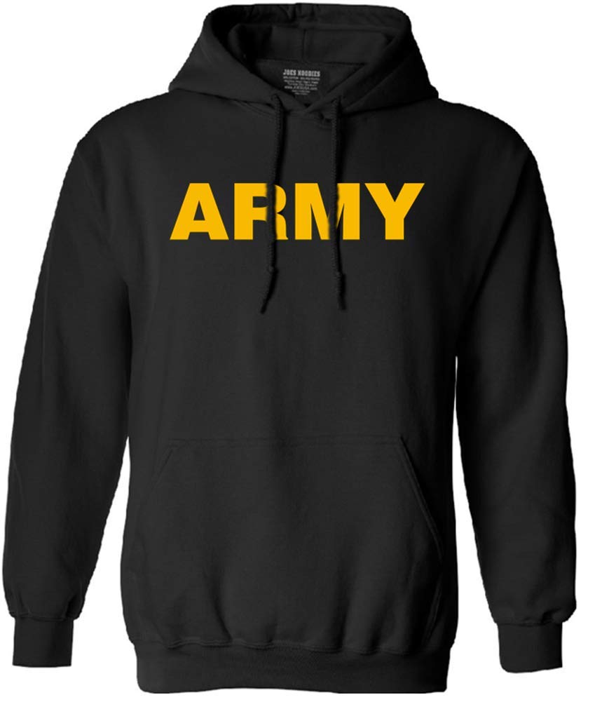 Joe's USA Military T-Shirts - Premium Army Logo Graphic Tees, Sweatshirts & Hoodies for Men - Patriotic American Apparel for Veterans Day, Memorial Day & Military Support