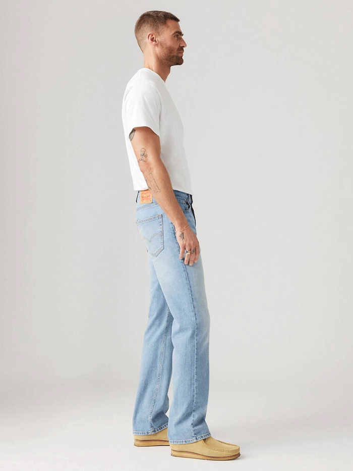 Levi's 527 Slim Stretch Boot Cut Jeans for Men - Medium Wash Denim Pants | Comfortable & Stylish for Casual Wear, Work & Night Out