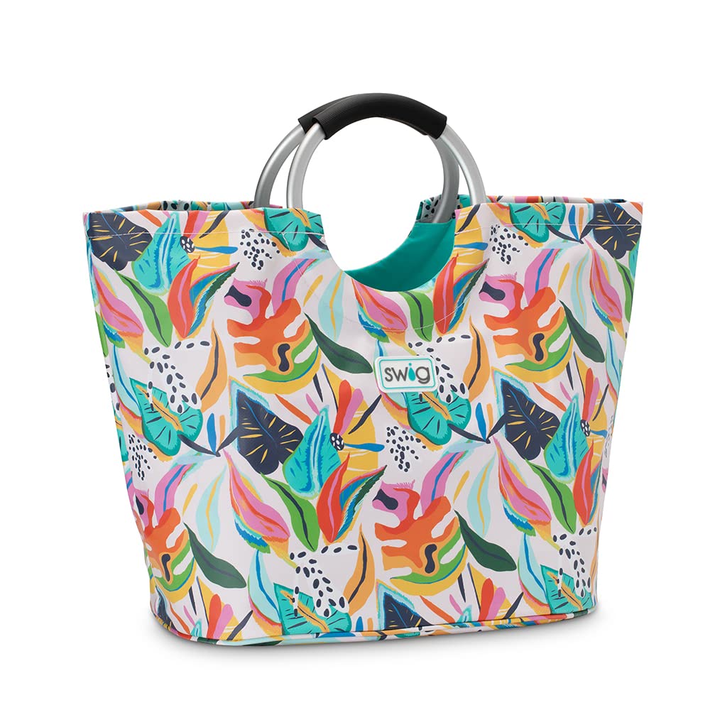 Swig Life Loopi Large Lightweight Waterproof Tote Bag - Durable Beach, Pool & Utility Carryall for Shopping, Travel & Outdoor Activities