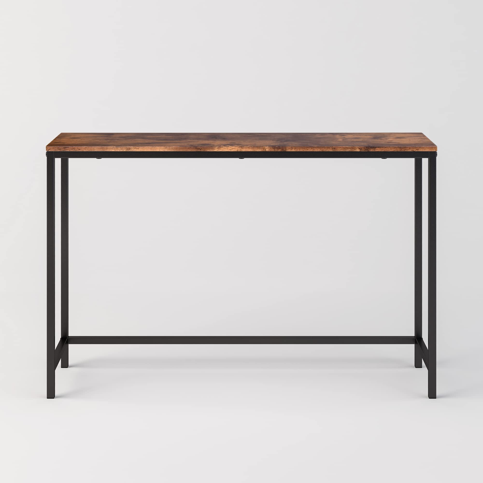 BOFENG Thin Console Sofa Table - Rustic Brown Wood Frame Behind Couch, Narrow Entryway & Hallway Table, Slim Coffee Table for Living Room - Perfect for Small Spaces, Entryway Decor & Home Organization
