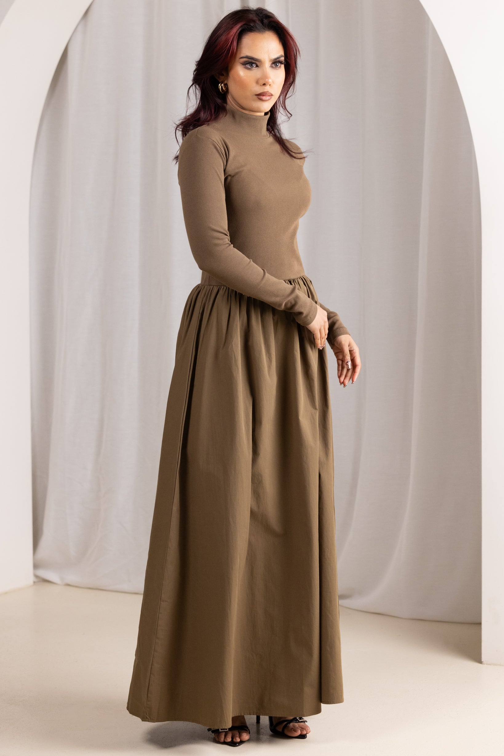 Eminent Agnes Knit Dress for Women - Soft Stretchy Comfortable Casual & Office Wear - Perfect for Work, Dates, and Everyday Outfits