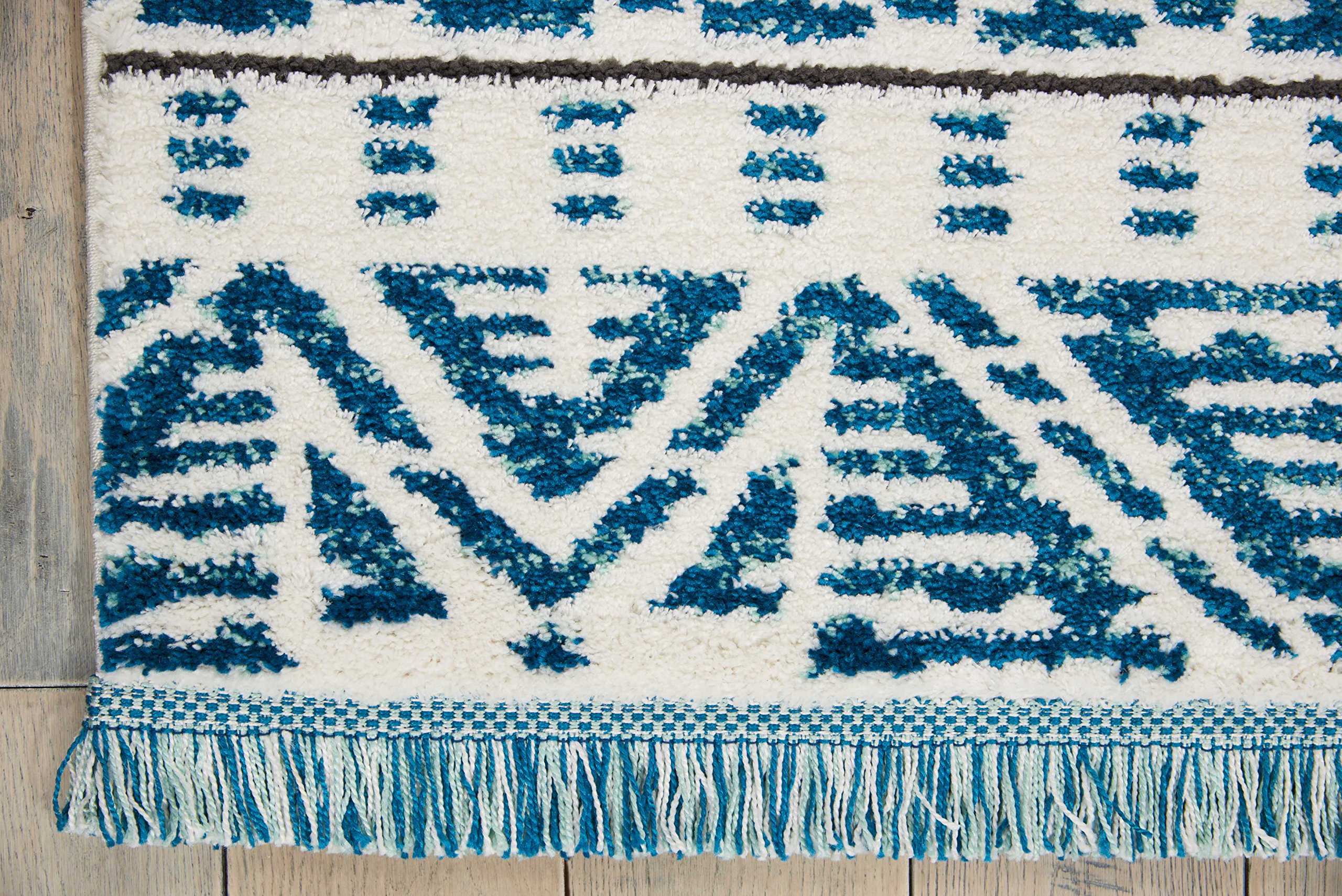 Nourison Kamala Moroccan Ivory/Blue 3'11