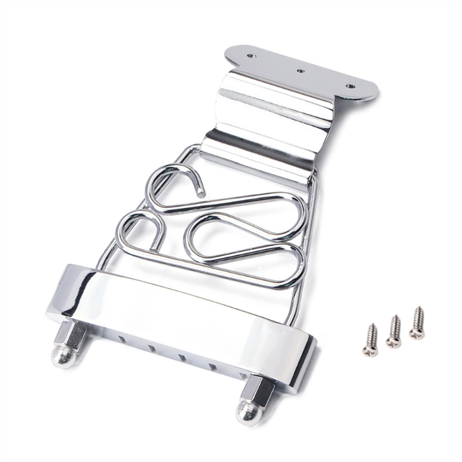 6 String Electric Bass Guitar Tailpiece Bridge with Screws - Replacement Part for Enhanced Tone & Sustain | Perfect for DIY Guitar Repair & Upgrades