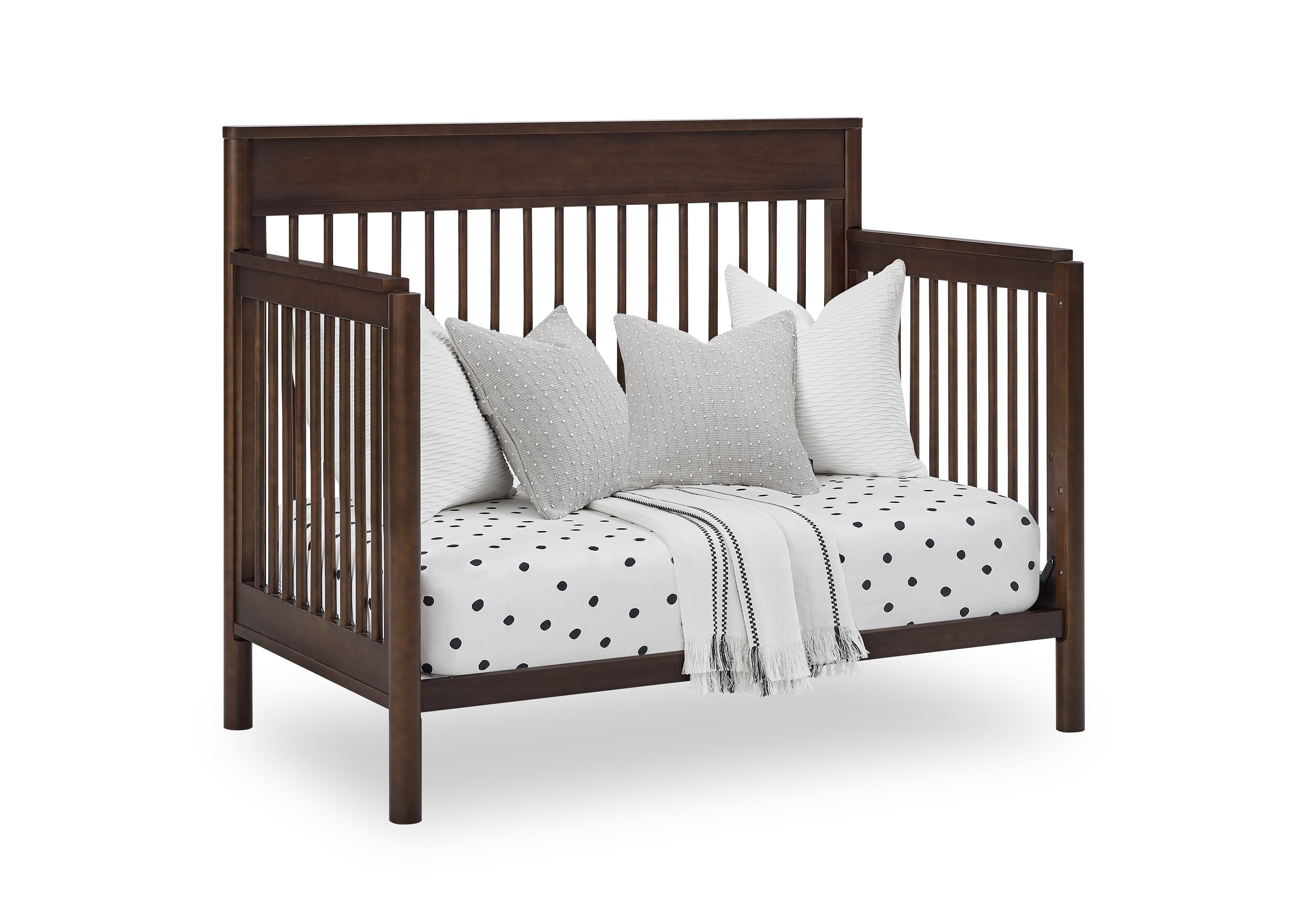 Remy 6-in-1 Convertible Baby Crib - Toddler Bed, Daybed & Full-Size Bed | Safe & Durable Nursery Furniture for Newborn to Adult | Perfect for Nursery, Bedroom & Guest Room