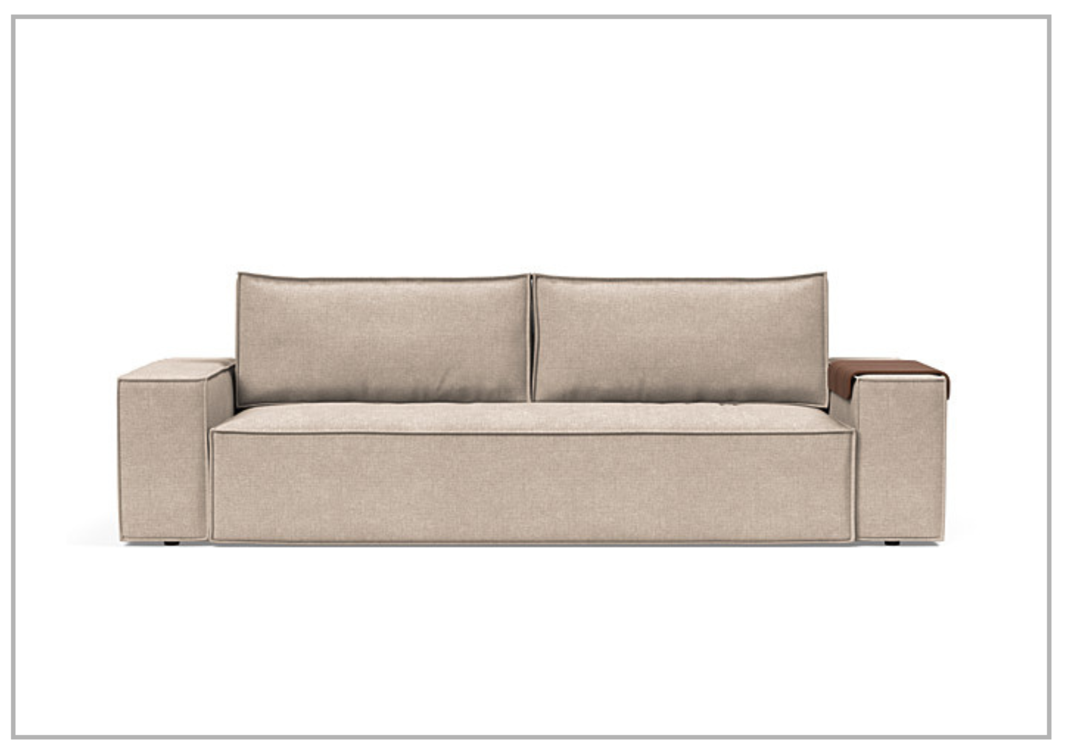 Innovation Living Newilla 2-Seater Convertible Fabric Sofa Bed - Comfortable Sleeper Sofa for Small Spaces, Guest Rooms & Apartments