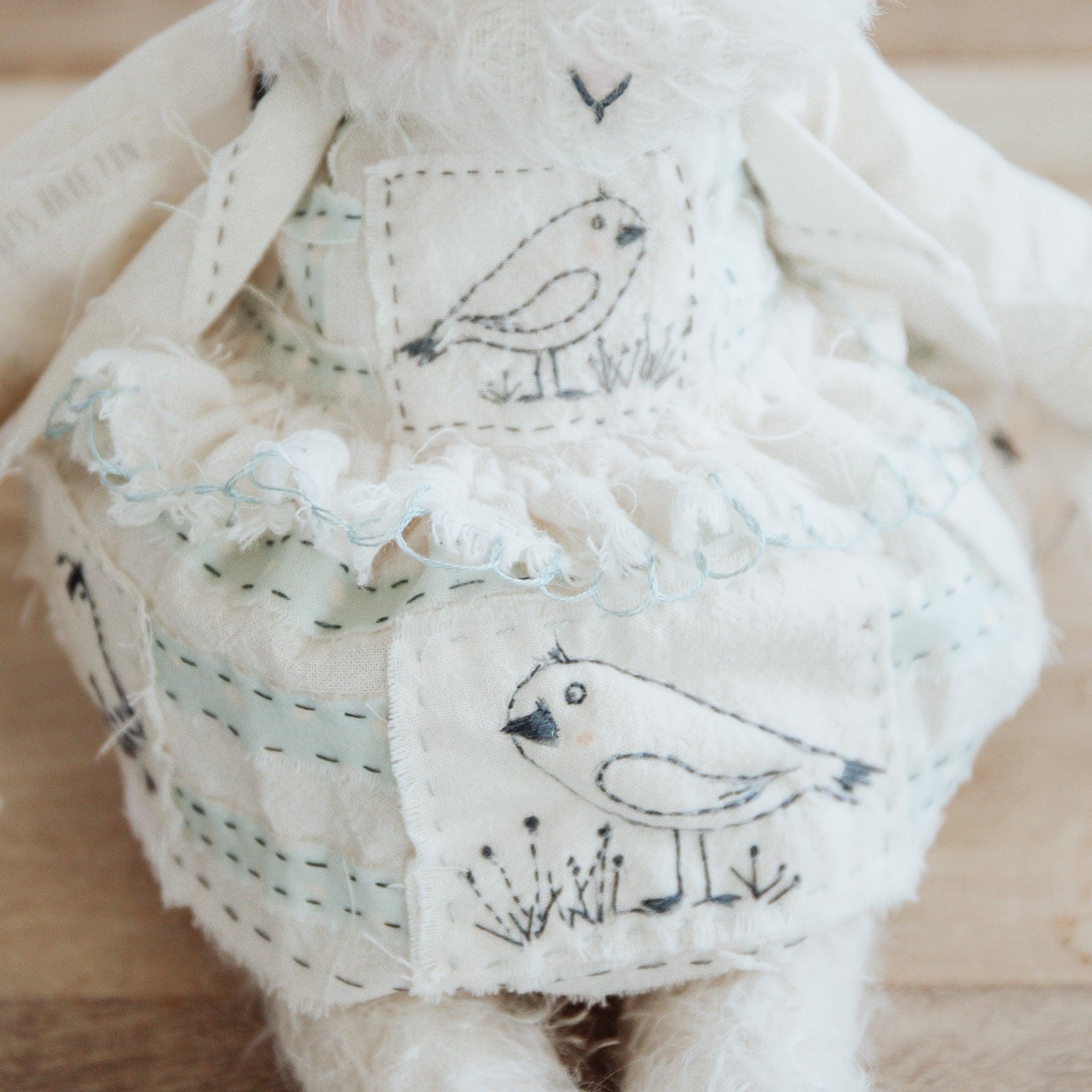 Handmade Fiona Flock Decorative Pillow Cover by Hutch Studio - Boho Chic Home Decor for Living Room, Bedroom & Nursery