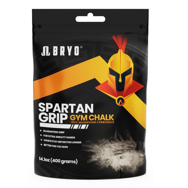 Premium Spartan Grip Loose Chalk Bag Refill - 14.1oz Sports Chalk for Weightlifting, Rock Climbing & Gymnastics - Enhances Grip for Better Performance - Perfect for Gym, Outdoor Training & Competition Use