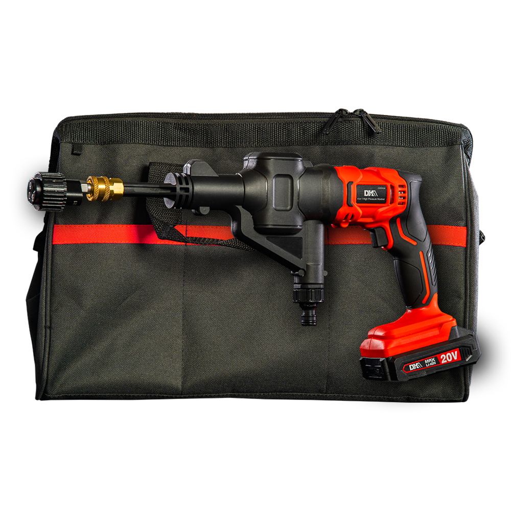DK2 CHPW102 4-in-1 Cordless Pressure Washer, Blower, Inflator & Vacuum Multi-Purpose Tool Kit - Perfect for Car Washing, Pool Inflating, Yard Cleaning & Home Maintenance