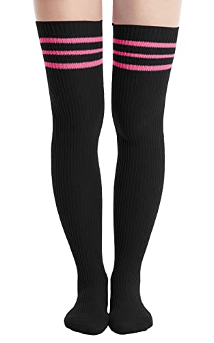Black, Bubble Gum Pink Stripes