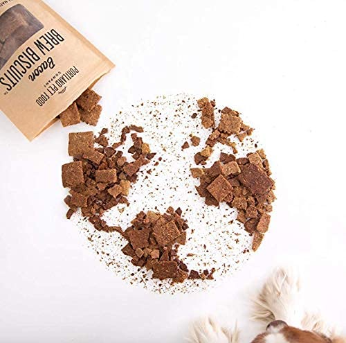 **Portland Pet Food Company Brew Biscuit Dog Treats - All Natural, Human-Grade, USA-Sourced Bacon Flavor (3-Pack, 5 oz Bags) – Healthy Snacks for Dogs – Perfect for Training, Rewards & Travel**