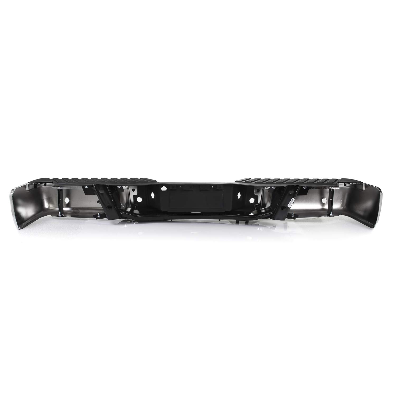 AKKON Rear Bumper with Step Pads & Brackets Lights Set [w/Sensor Hole] for 2009-2014 Ford F150 Standard/Styleside Bed - Durable Replacement for Off-Roading, Towing & Daily Driving