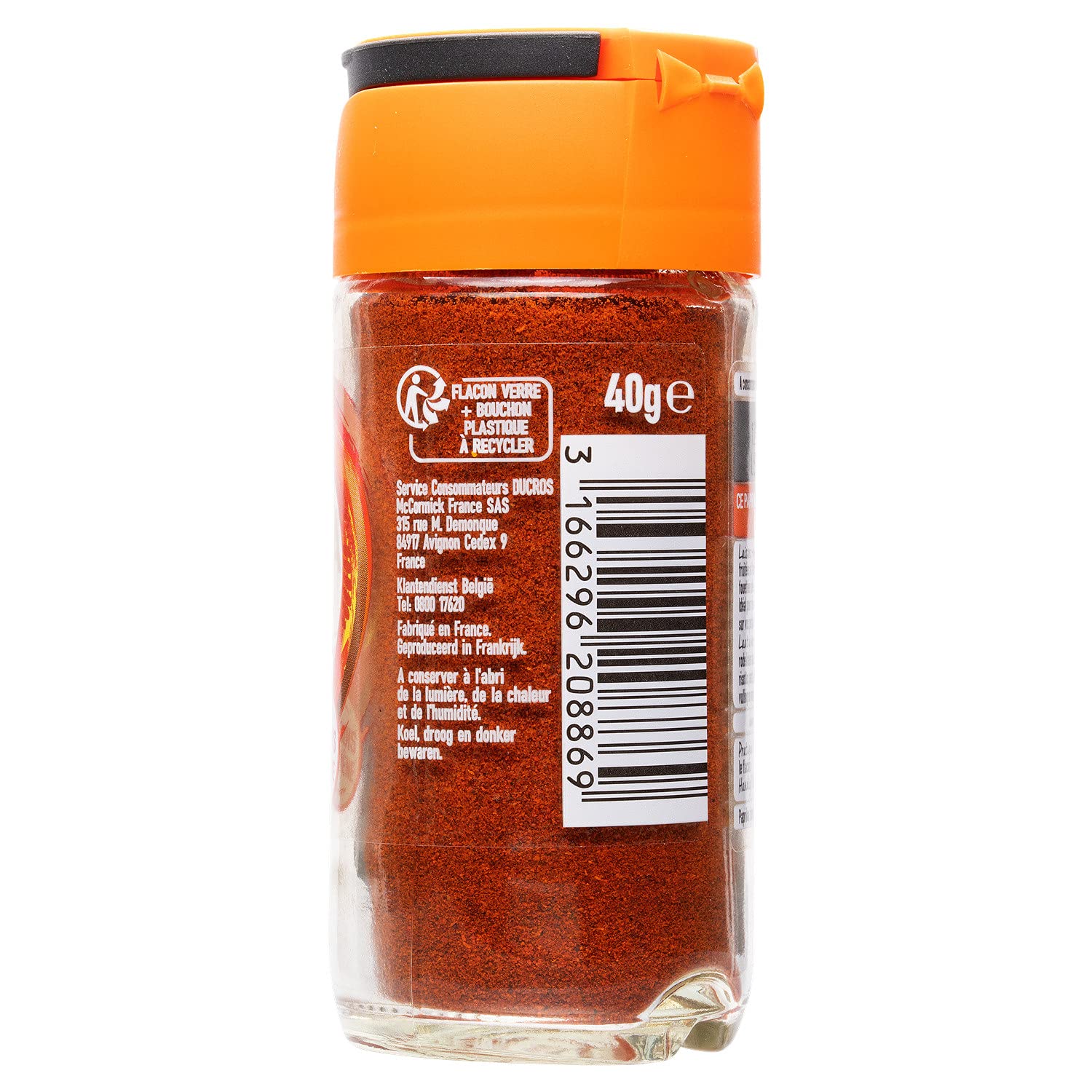 DUCROS Smoked Paprika 40g - Premium Spanish Spice for BBQ, Grilling & Gourmet Cooking