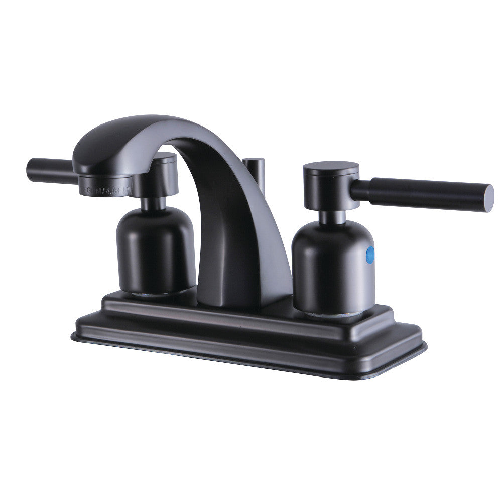 Kingston Brass KB4641DL 4-Inch Centerset Bathroom Faucet - Modern Water-Saving Design for Vanity Sinks, Powder Rooms & Guest Bathrooms