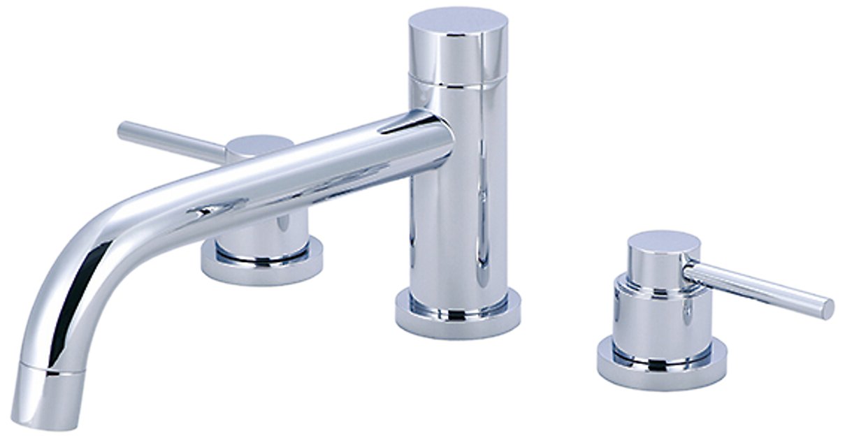 Pioneer 4MT610-BN Two Handle Roman Tub Faucet Set - Brushed Nickel Finish PVD Coating for Bathroom Sink or Freestanding Bathtub