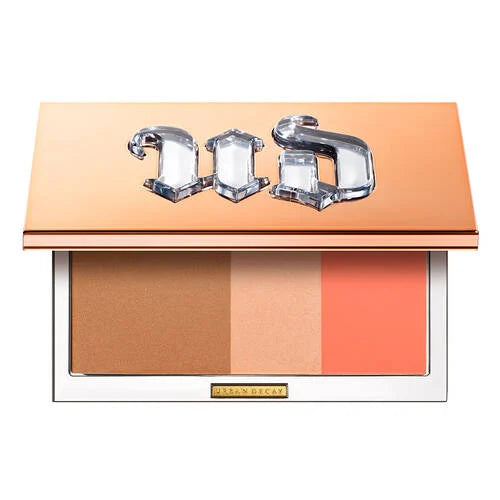 Urban Decay NAKED THREESOME Palette - Illuminator, Bronzer & Blush Trio for Flawless Contouring | Perfect for Day to Night Makeup Looks