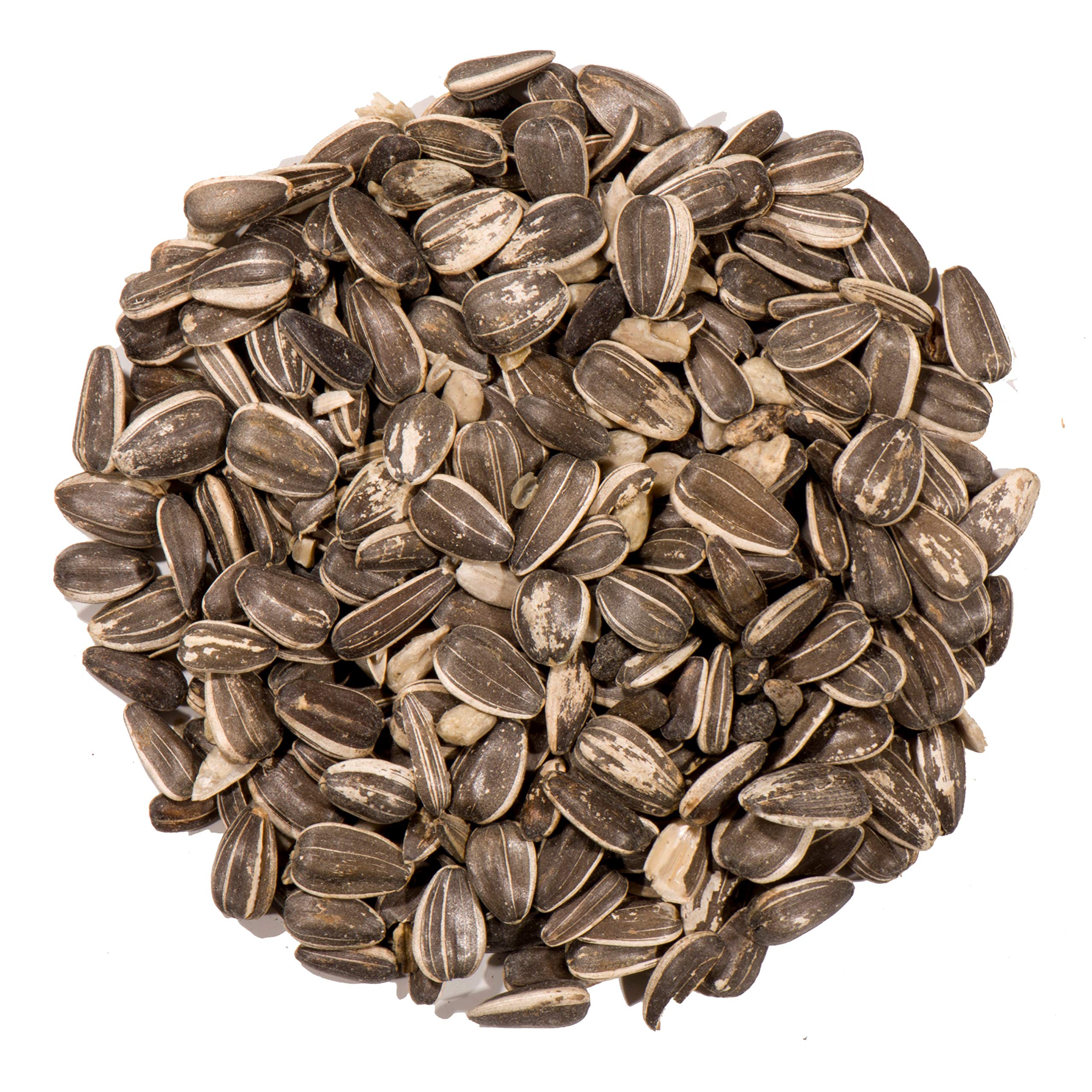 Premium Black Striped Sunflower Seeds by Nature's Nuts - 16 lb Bulk Bag for Wild Birds, Backyard Feeding & Outdoor Wildlife Attraction