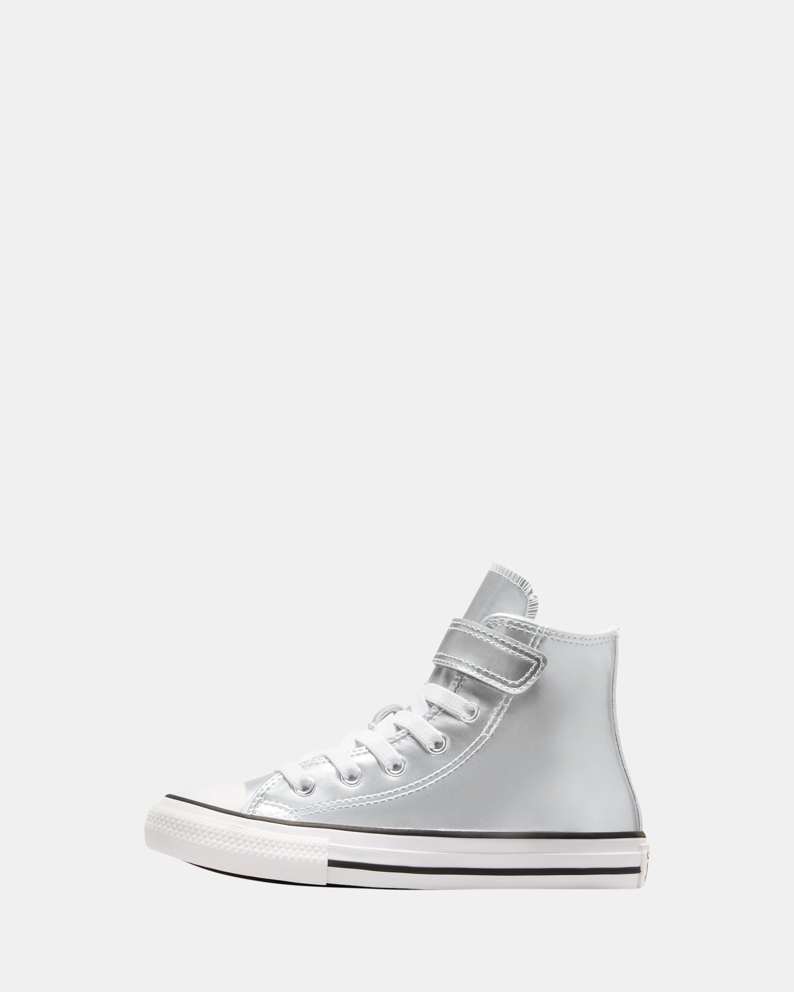 CTAS 1V Hi-Top Silver Youth Basketball Shoes - Lightweight & Durable for Boys & Girls - Perfect for Indoor & Outdoor Court Play