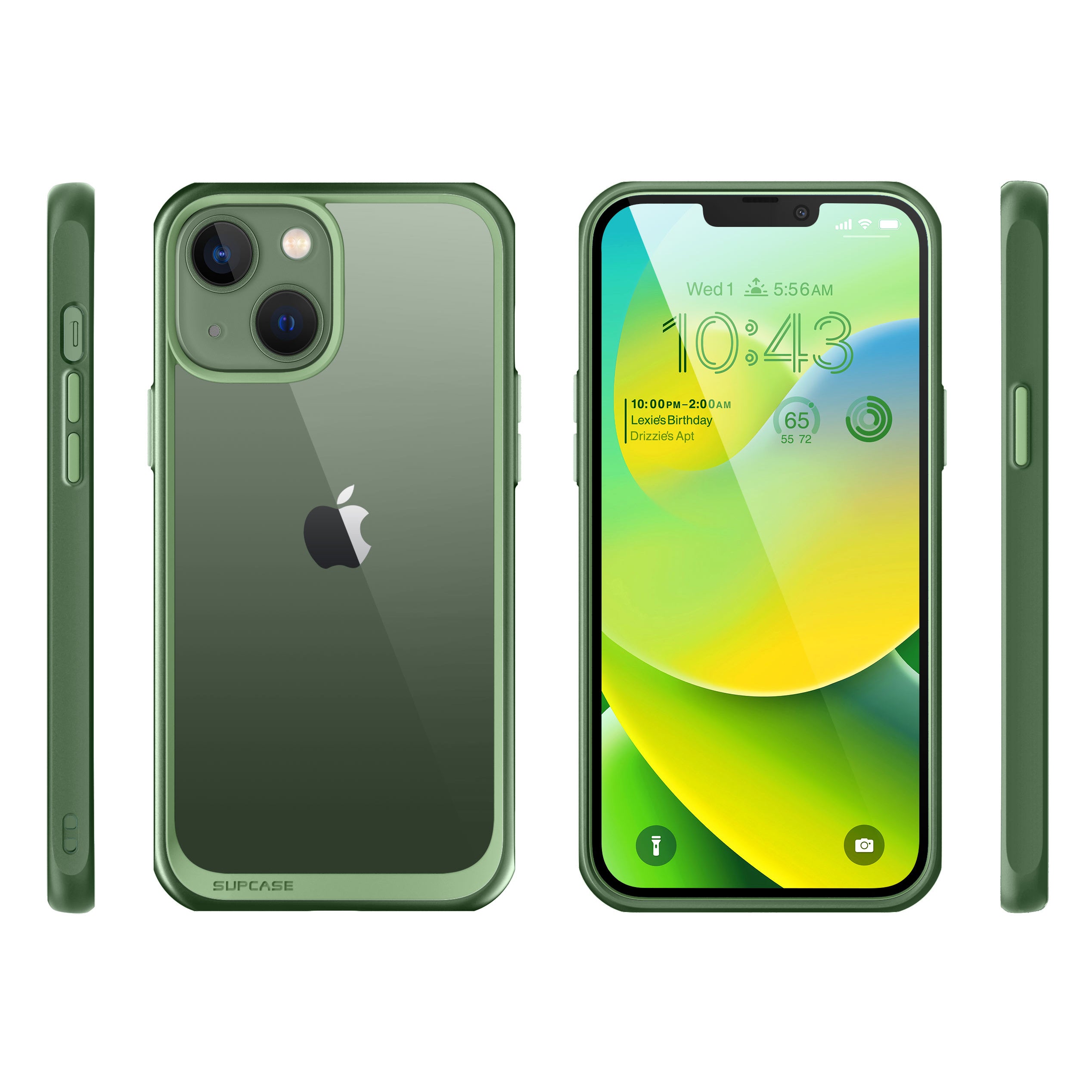 iPhone 14 Case 6.1 Inch - Unicorn Beetle Style Slim Clear Protective Cover in Green | Shockproof & Scratch Resistant for Everyday Use, Work & Outdoor Activities