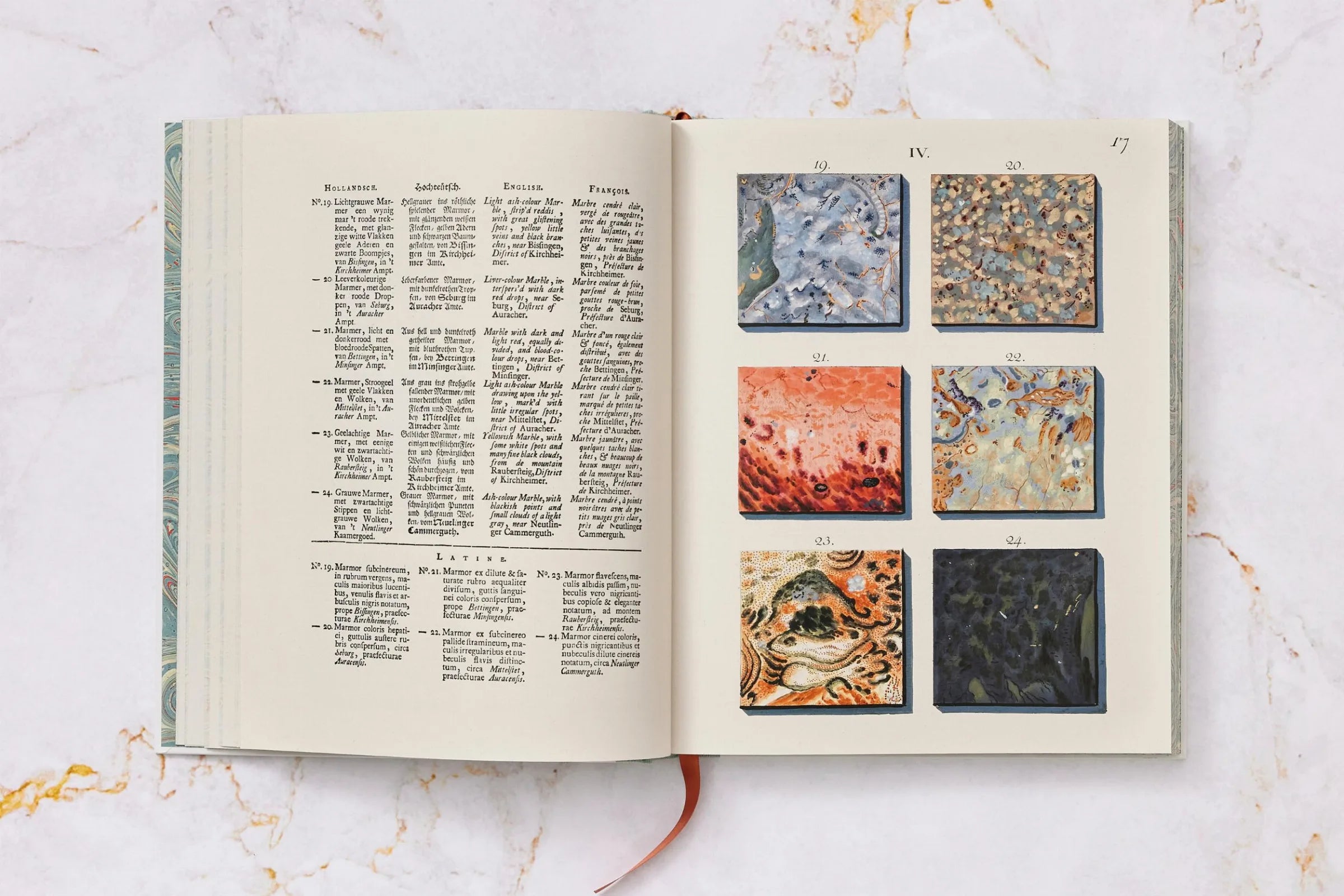 Jan Christiaan Sepp The Book of Marble | Antique Natural History Book | Rare Collectible Edition for Home Decor & Library Display
