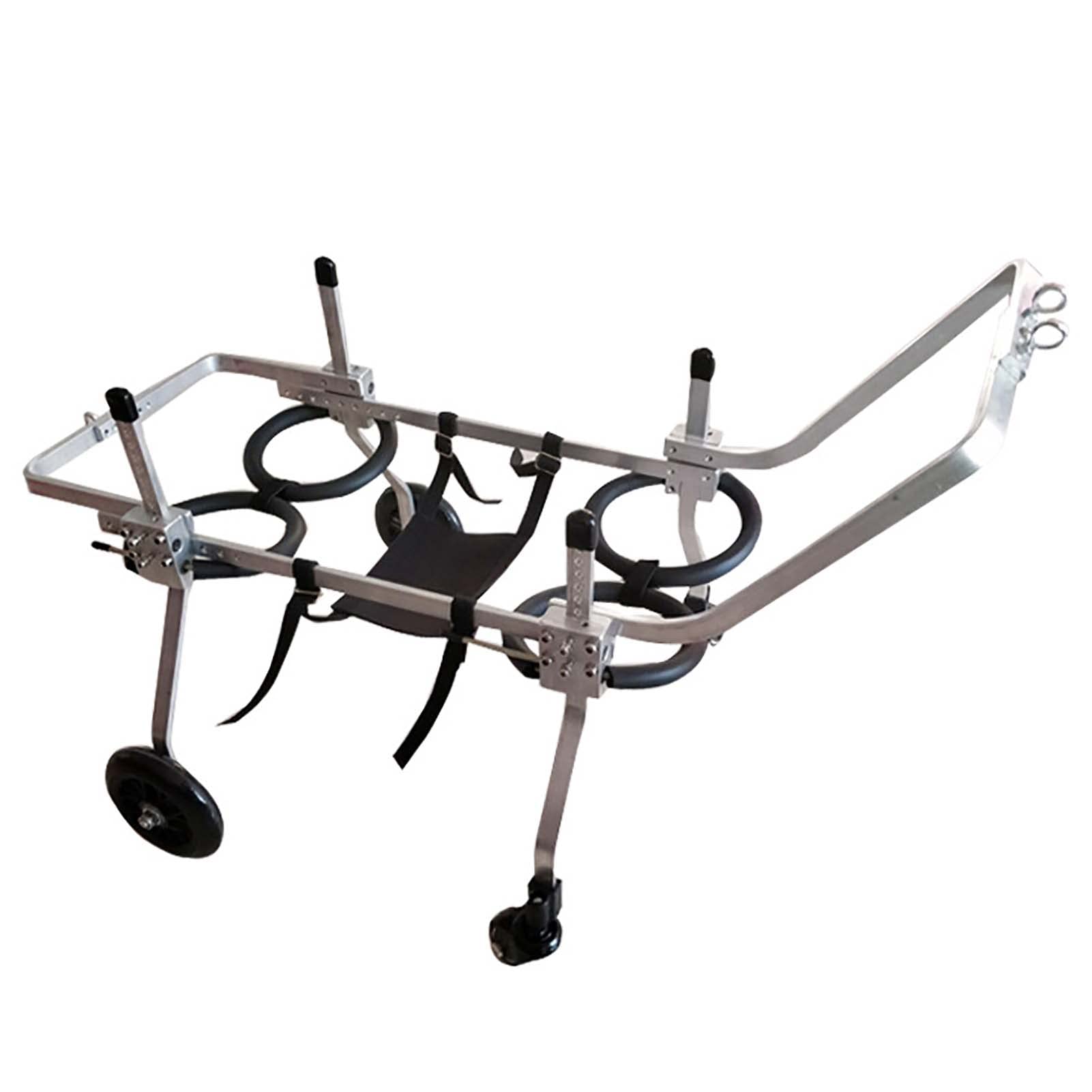 Pet Wheelchair for Disabled Dogs - Adjustable 4-Wheel Support for Front & Rear Limb Injuries - Mobility Aid for Paralyzed & Injured Pets - Ideal for Rehabilitation & Daily Use