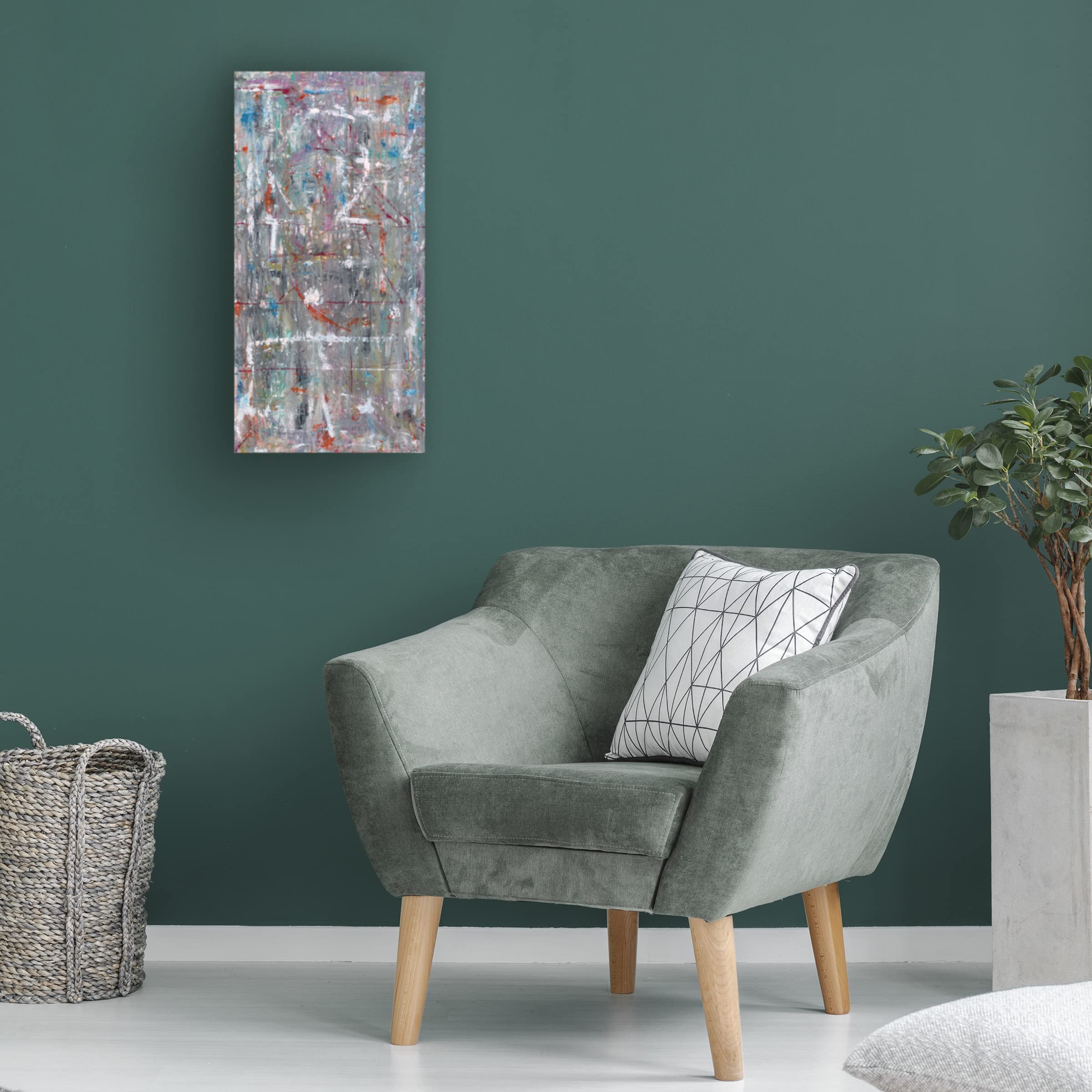 Trademark Fine Art 'Julibee Series Triptych 2' Canvas Wall Art by Sona - Modern Home Decor for Living Room, Bedroom & Office