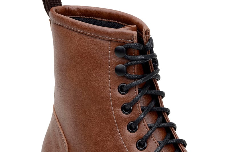 Vegan Leather Boots for Men & Women - Comfortable Brown Casual Boots for Everyday Wear | Perfect for Work, Travel & Outdoor Activities