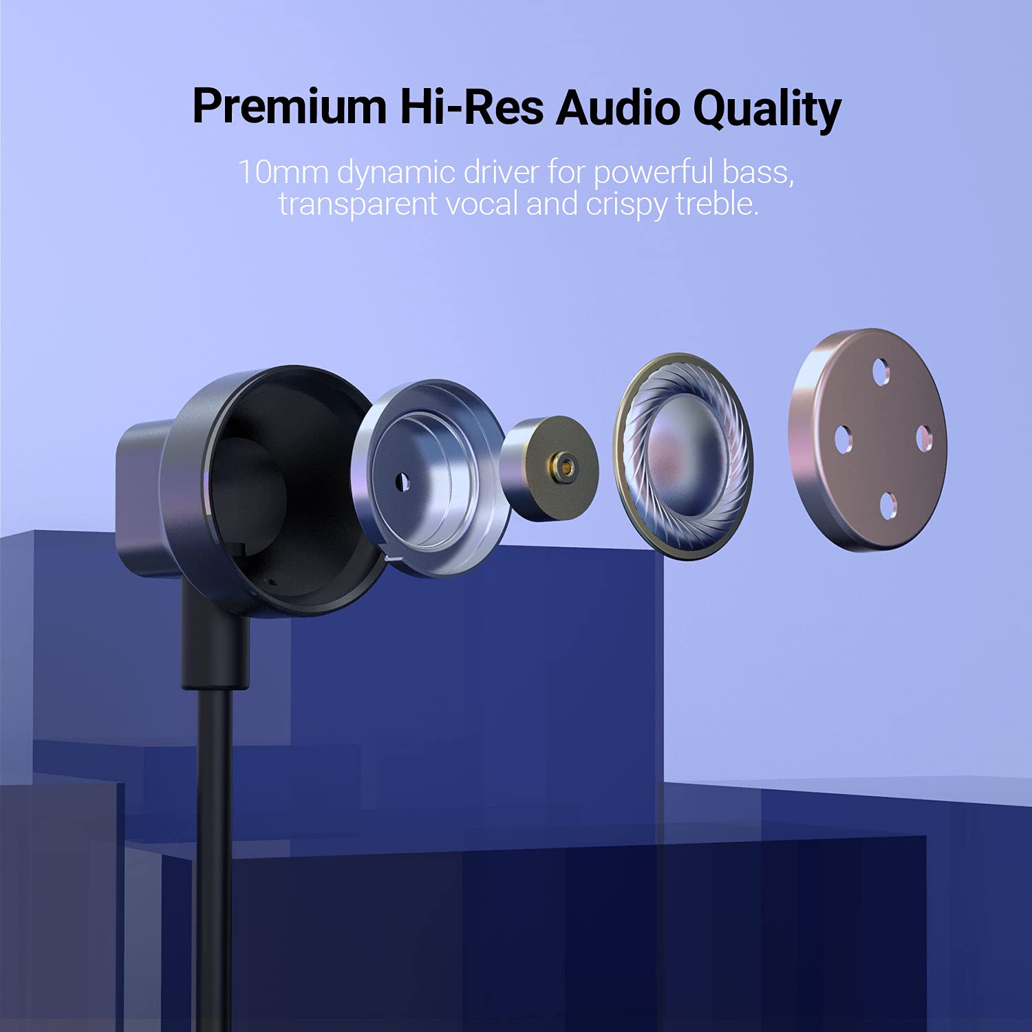 Cubilux USB C Headphones with Microphone [192KHz/24-bit Hi-Res DAC] - Type C Wired Earphones Compatible with iPhone 16/15 Pro Max, iPad Pro, Samsung Galaxy S25/S24/S23 & Android Phones - 4ft Black Cable for Gaming, Music & Calls