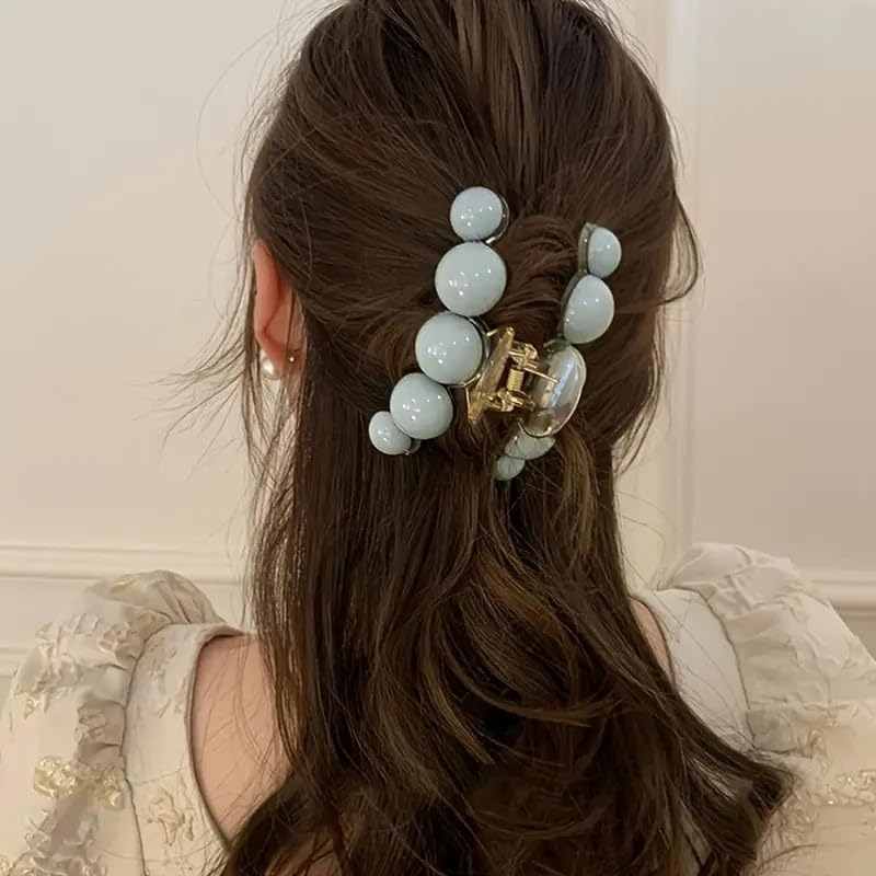 CHRONEX 2PCS Strong Hold Hair Claw Clips for Women - Rose Flower Design Barrettes for Long Hair, Elegant Hair Styling Accessories | Perfect for Daily Use, Work, Parties and Special Occasions