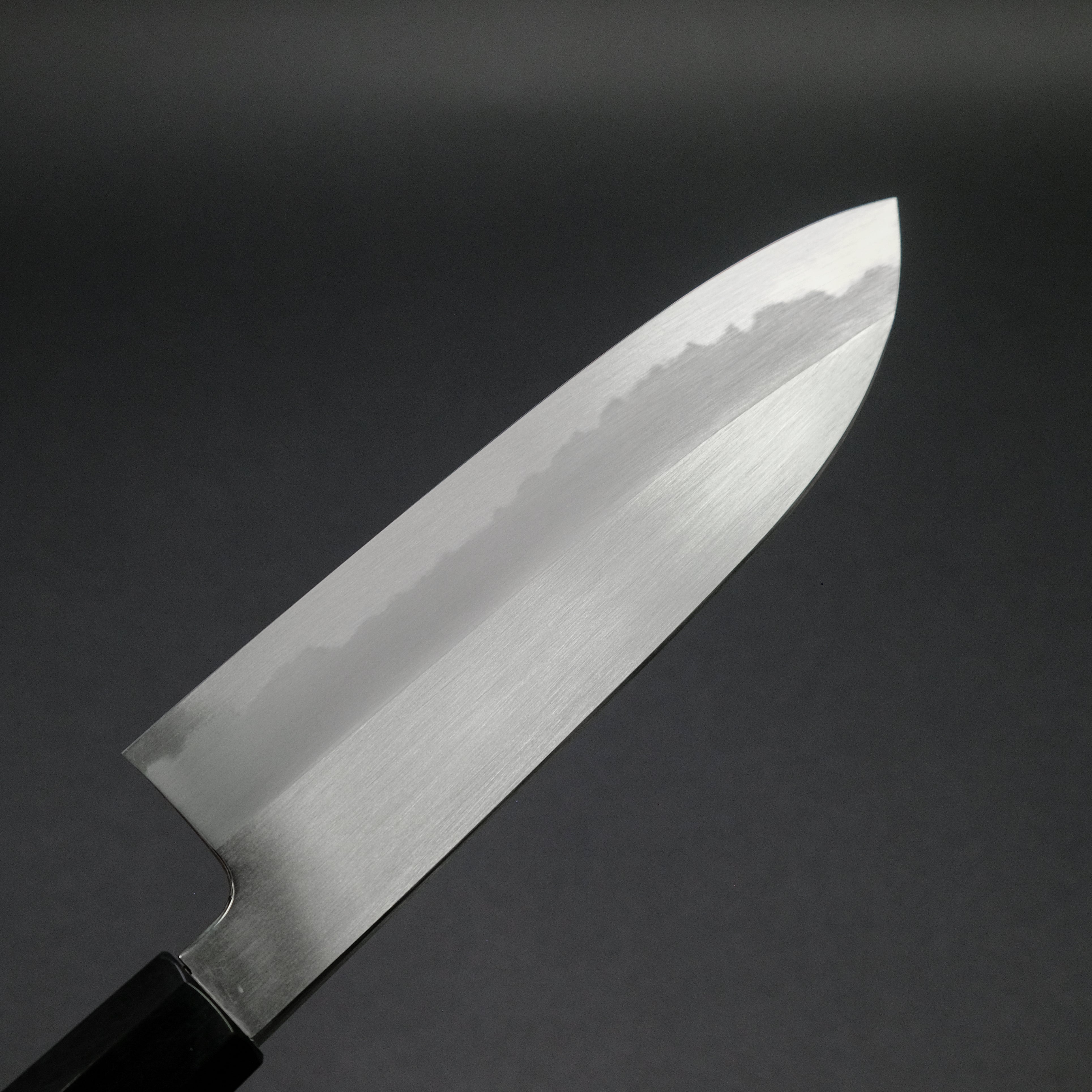 Premium Hitohira Kikuchiyo Ren White #2 Santoku Knife 180mm - Japanese Ho Wood Handle - Perfect for Slicing, Dicing & Chopping Vegetables, Meat & Fish