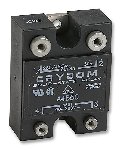 SENSATA/CRYDOM A4850 Solid State Relay SPST-NO 50A 530VAC Panel Mount Screw Terminal Zero Voltage Turn On - Perfect for Industrial Automation, HVAC Systems, and Power Control Applications