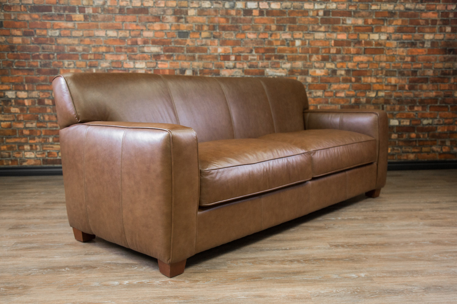 Premium Urban Leather Sofa - Modern & Comfortable Living Room Furniture for Small Spaces, Apartments & Home Offices | Durable & Stylish Design