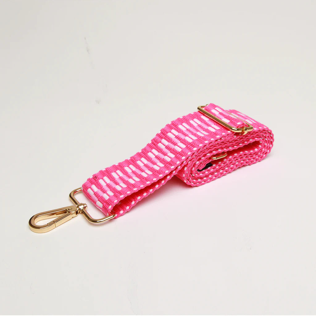 Alice Wheeler Shoulder Strap - Zig Zag Hot Pink Crossbody Bag for Women | Trendy Fashion Accessory for Daily Use, Travel & Shopping