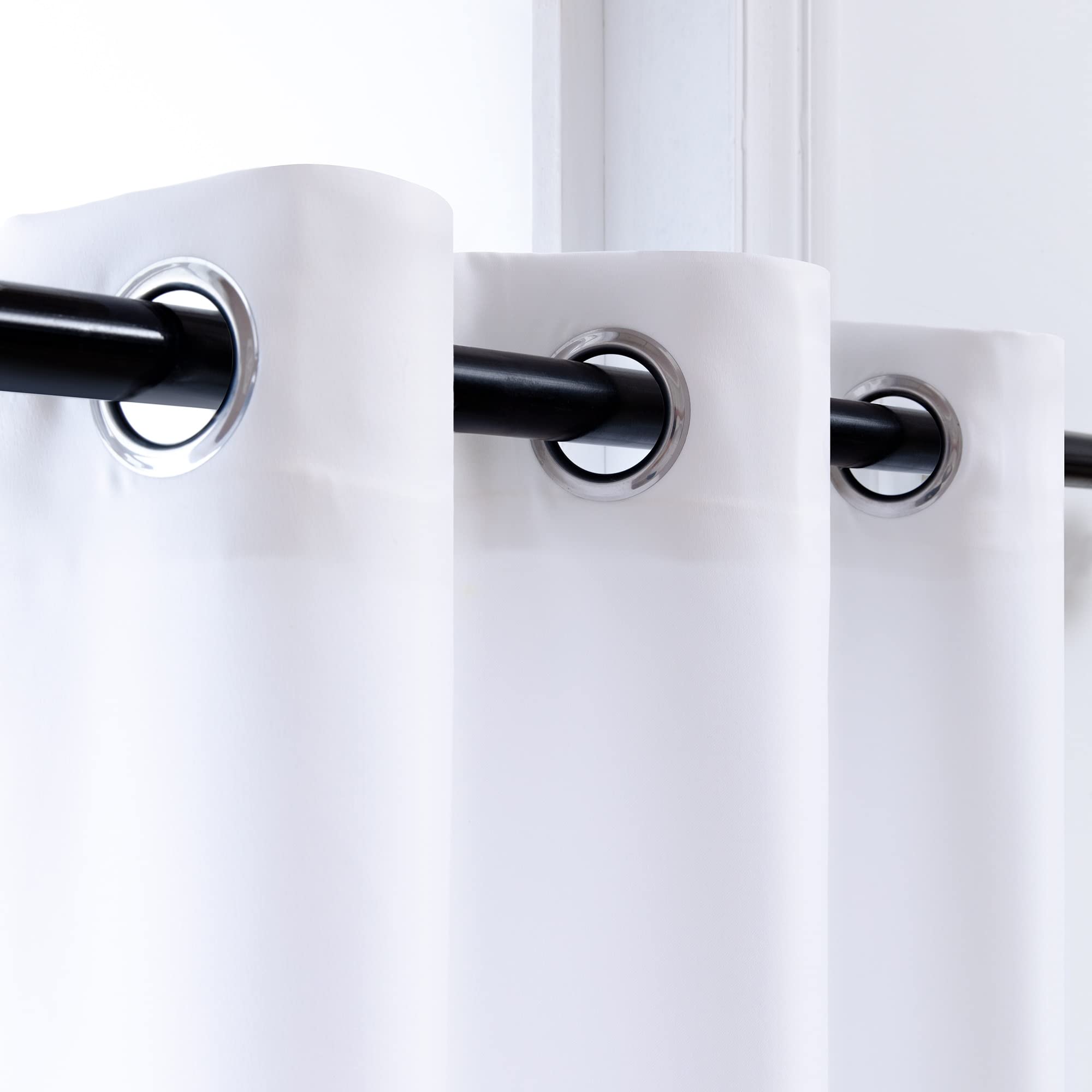 Pure White RV Blackout Curtains 24
