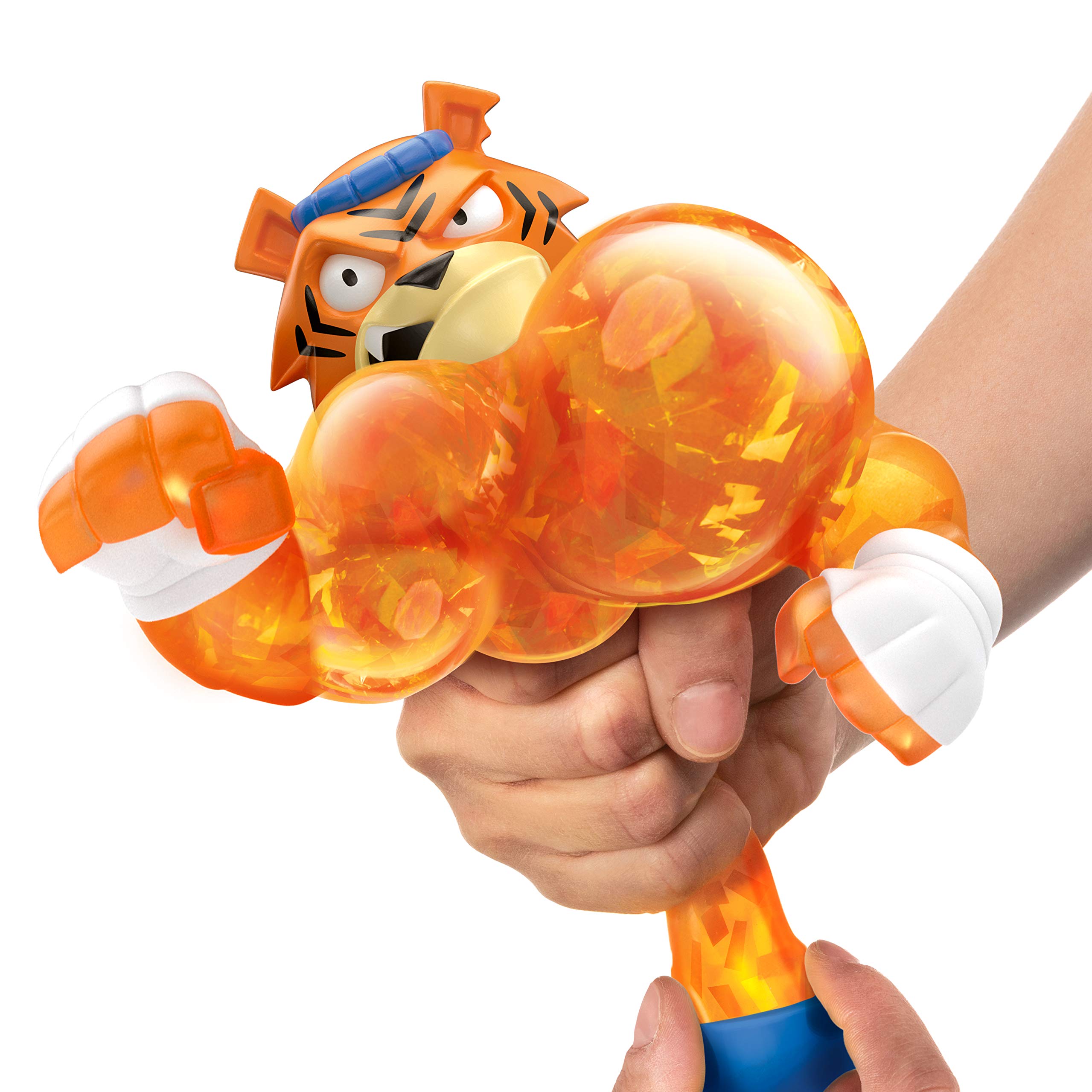 Heroes of Goo Jit Zu Squishy Tiger Action Figure - Tygor The Stretchy & Squishy Toy for Kids | Fun Stress Relief & Collectible Gift for Boys & Girls | Perfect for Playtime, Birthday Parties & Sensory Play