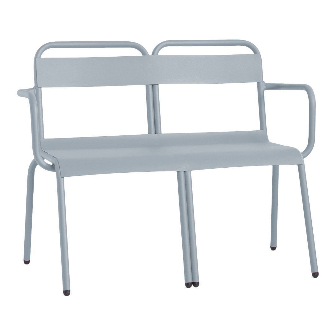 Isimar Biarritz Bench - Modern Outdoor Wooden Bench for Patio, Garden & Backyard - Durable Teak Wood with Weather-Resistant Finish - Perfect for Relaxing & Entertaining Outdoors