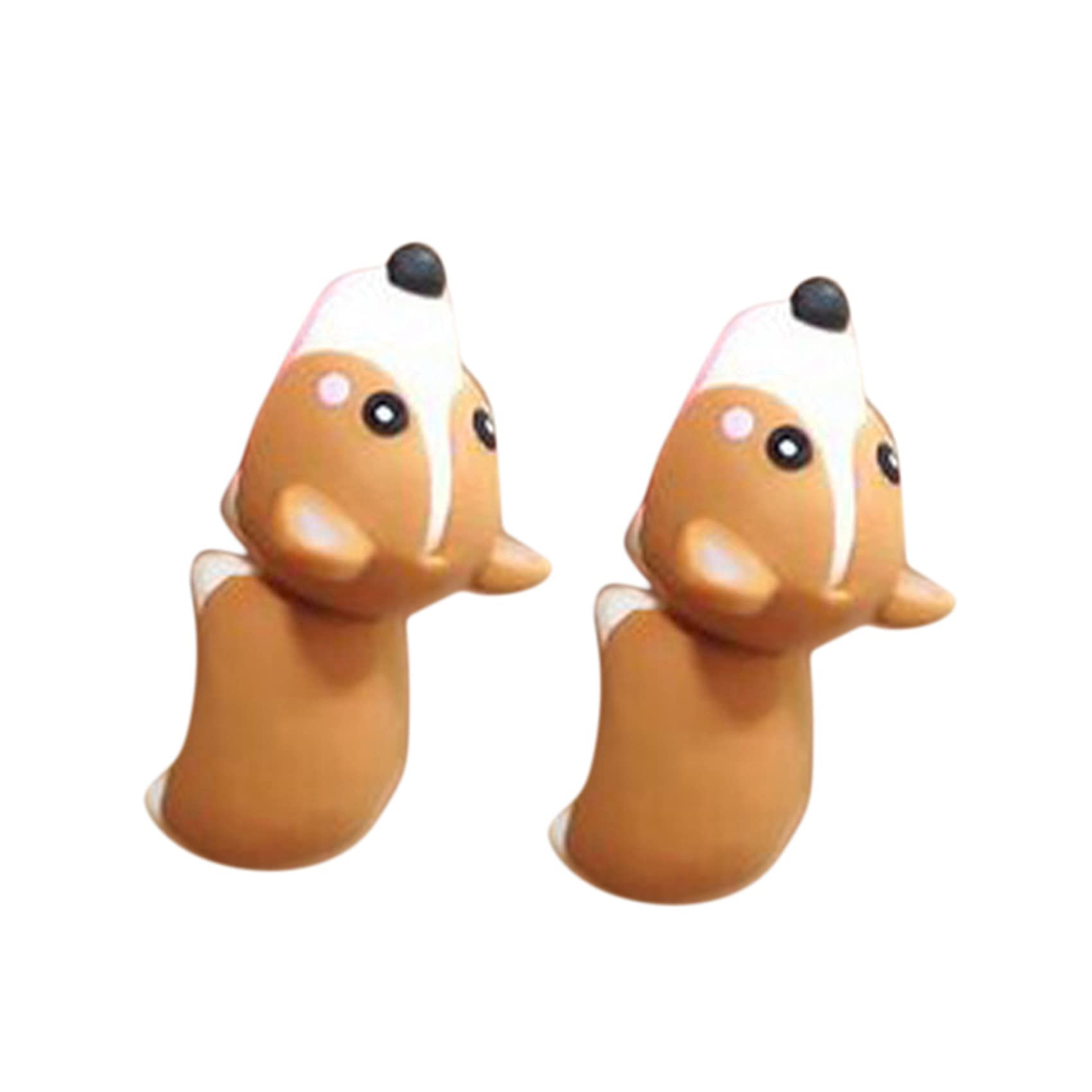 Hippo Earrings for Women - Cute Animal Bite Stud Earrings, Soft Clay Pottery Jewelry, Brown Handmade Dangle Earrings for Girls | Gift for Her, Birthday Present, Casual & Party Wear