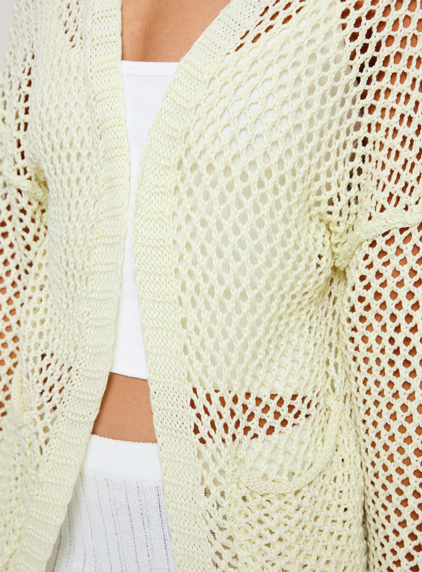 Be Open Cardigan Cream - Soft & Stylish Women's Knit Sweater for Casual Wear & Office Outfits