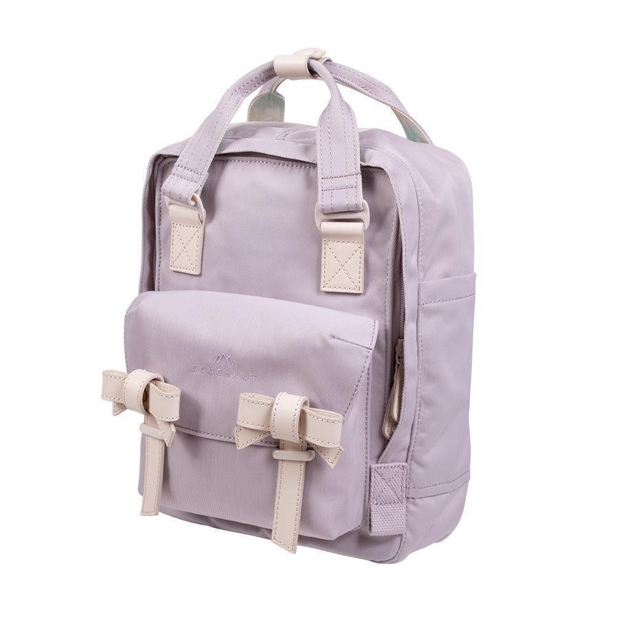 DOUGHNUT Macaroon Mini Ribbon Backpack - Power Purple | Cute Small Crossbody Bag for Women & Teens | Perfect for School, Travel & Everyday Use