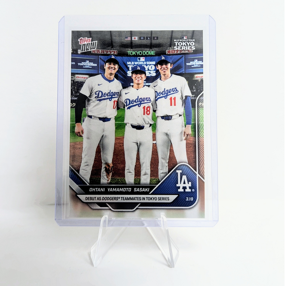 2025 MLB Topps Now Tokyo Series #7 Ohtani/Sasaki/Yamamoto Baseball Cards - Limited Edition Collectible for Sports Fans & Card Investors - Perfect for Trading, Display, and Memorabilia Collections