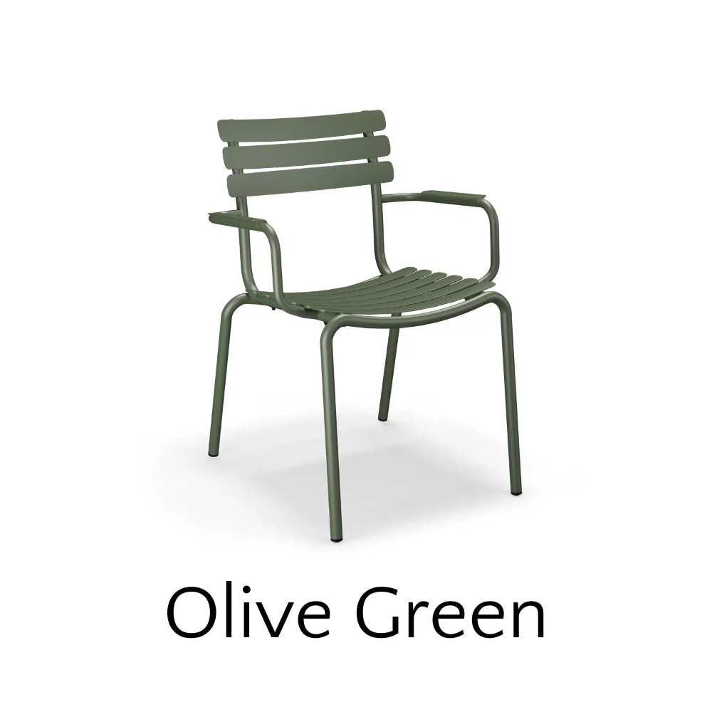 ALUA Outdoor Stackable Dining Chairs - Lightweight, Weather-Resistant, Durable for Patio, Garden, Poolside & Backyard Use